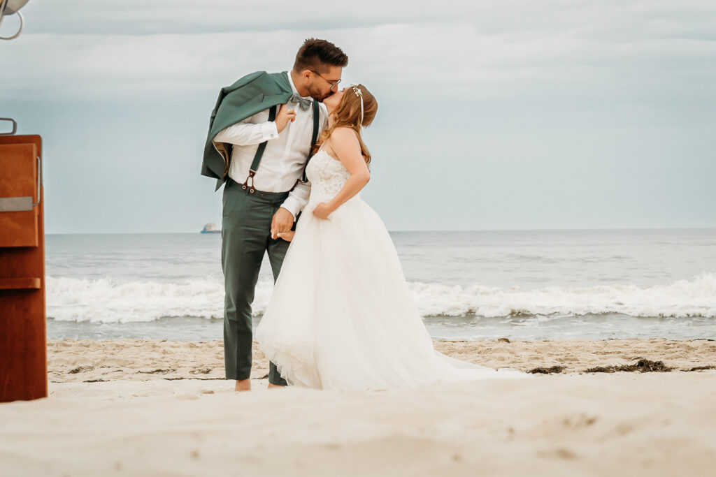 Brautpaarfotografie am Strand